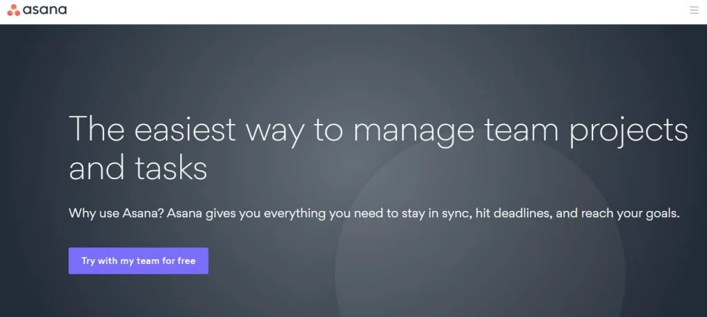 Asana Marketing Tool for Remote Work