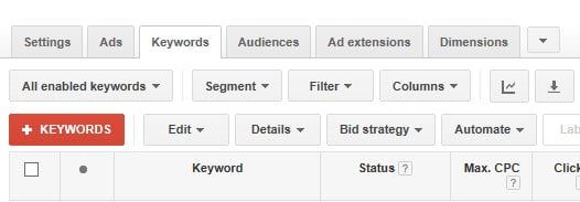 Google Ads account structure