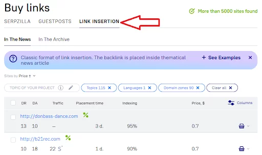 link-inserting-platform