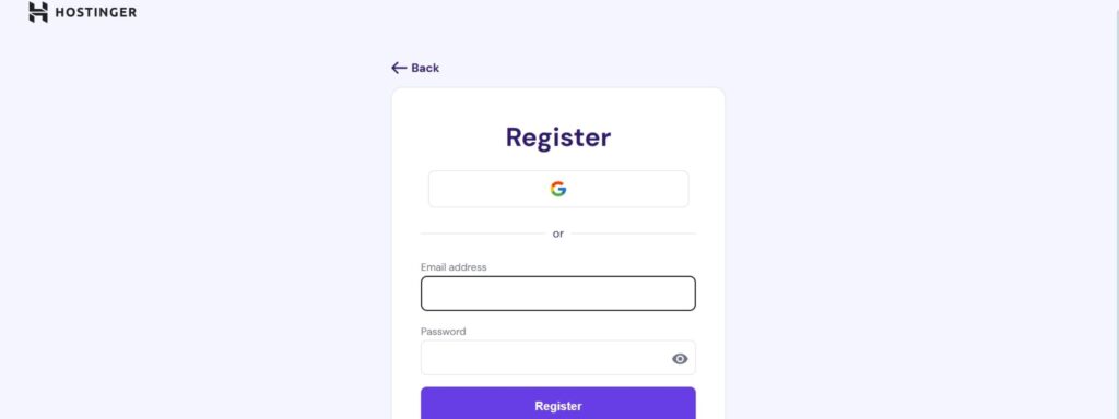 hostinger login