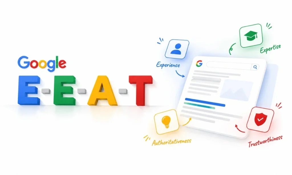 google e-e-a-t illustration